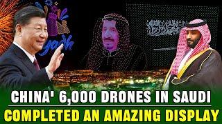 Unbelievable! China Used 6,000 Drones for an Aerial Show in Saudi Arabia, Stunning Everyone!