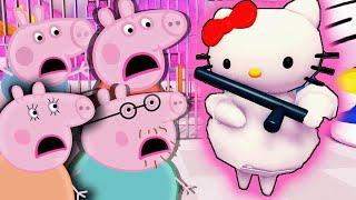 Peppa Pig ESCAPE HELLO KITTY'S PRISON RUN in Roblox!