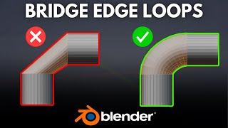 Bridge Edge Loops in Blender in 1 Minute!