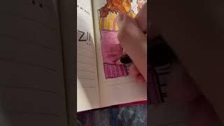 Usin Dork Diaries as a coloring book! #art #coloring #dorkdiaries #coloredpencils #pencil