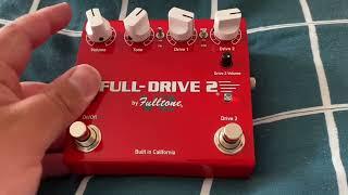 Fulltone Standard Line Full-Drive 2 V2 | Dual Overdrive (like and subscribe honest review)