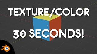 EASY Blender texturing in 30 SECONDS