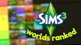 ranking all of the sims 3 worlds