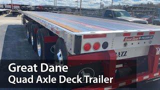 Great Dane Quad Axle Flat Deck Trailer | Maxim Truck & Trailer