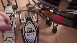 ME UNBOXING MY TAMA IRON COBRA 200 DOUBLE BASS PEDAL! BRAND NEW! AWESOME PEDAL