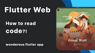 My website with flutter - How to Read wonderous app code?! - (Part 6)