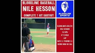 CMPLT 1 HIT SHO… BLOODLINER ATHLETE, NILE HESSON/CERRO COSO CC (CA) AZ COLLEGIATE WOOD BAT LEAGUE.