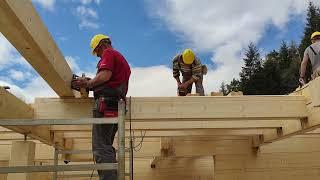 /Лог Хоумс Про-Процес на строителство на къща от трупи/Log Homes Pro-Building process of Log House