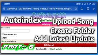 How to Make Folder And Upload Song Autoindex Script Free Hosting - Free PHP Website Making Part:- 6