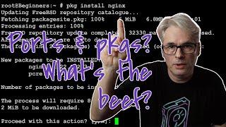 What's the difference between ports and pkgs - A FreeBSD beginners guide!