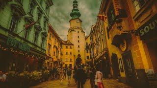 From Communism to Cool  | Bratislava Walking Tour 4K | Danube, Blue Church & Michael's Gate
