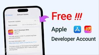 iOS 18/17 Beta Free Download - Apple Developer Account is Free for Everyone Now!