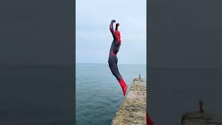 Spiderman does somersaults#shorts