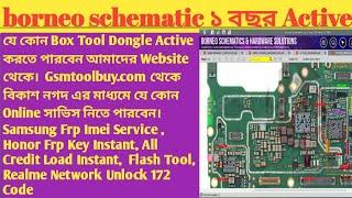 Borneo Schematic Digaram 1 Year Active 1 pc 2 Pc  Price.মোবাইল ফোন এর  Hardware Solution Tool Active