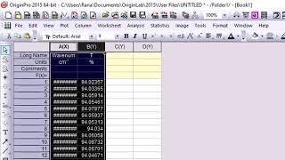 Plot FTIR Spectrum in Origin  and Reverse Axis Value|