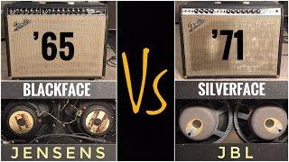 Two Iconic FENDER TWIN REVERB Tones - Blackface & Jensen -VS- Silverface & JBL