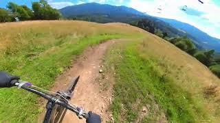 Local Series of Downhill 2023 - PKL Bike Parks - Mosorny Groń course preview helmetcam raw pov