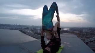 Акройога на высоте 72 м. Acrowaves. Acroyoga Kyiv