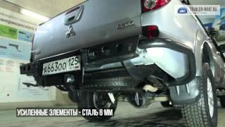 Обзор заднего силового бампера для MITSUBISHI L200 и TRITON (сталь)