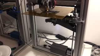 Felix 1.0 revD printing key chain at high speed (150mm/s)