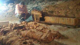 Ancient catacombs with mummies have been found in Egypt. Amazing discoveries and riches treasures.