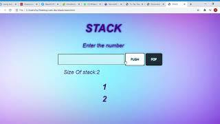 STACK   Implementation in javascript