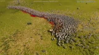 Нападение 2000 зомби на 300 спартанцев (Ultimate Epic Battle Simulator 2)