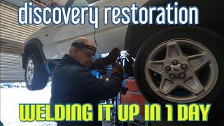 land rover discovery 2 chassis welding. how to.