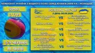 ЧЕМПІОНАТ УКРАЇНИ З ВОДНОГО ПОЛО СЕРЕД ЮНАКІВ 2009 р. н. (і молодше)| День #2| LIVE!