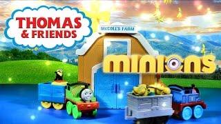 MINIONS Movie Kinder Surprise Eggs Thomas Train and Friends Percy Thomas the Tank Engine Toys Videos