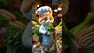 Meow cat doing grocery shopping #cat #shortsfeed #shorts