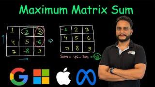 Maximum Matrix Sum | Leetcode 1975