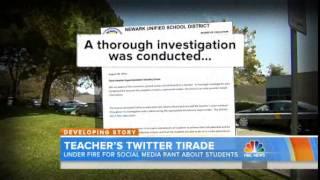 A Teacher's Questionable Tweet Makes Headlines (TODAY Show)