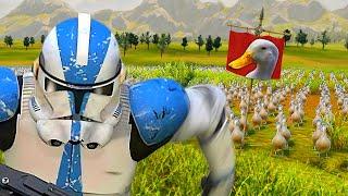 Can 100 Clone Troopers BEAT an ARMY of Ducks?