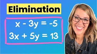 SYSTEMS of Equations Made EASY with Elimination Method!