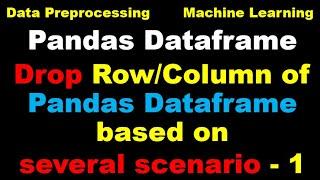 Python Pandas Tutorial | Drop Rows and Columns of a Pandas Dataset - P1