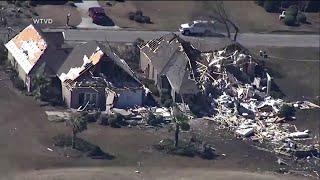 Damaged caused by tornado in Brunswick County