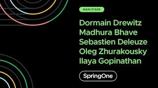 Madhura Bhave, Sébastien Deleuze, Oleg Zhurakousky, Ilayaperumal Gopinathan at SpringOne 2020