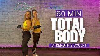 60-Minute Dumbbell + Band Workout for Total Body Strength