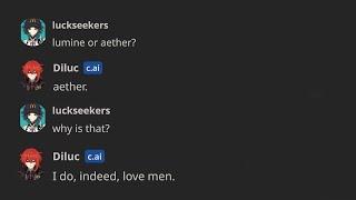 Asking Genshin Impact Characters AI To Pick Between Aether and Lumine | Genshin Impact Character AI