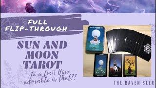 SUN AND MOON TAROT IN A TIN - Full Flip-through. 