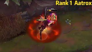 Rank 1 Aatrox: He is DOMINATING Master Elo with Aatrox！