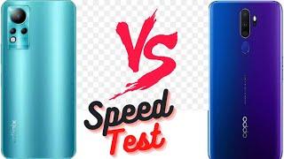 oppo a9 2020 vs infinix note 11 8gb ram vs 4gb ram speed test pubg test