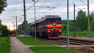 2TE116-1259 (LDZ Cargo) with mixed freight train passing stop Jumprava