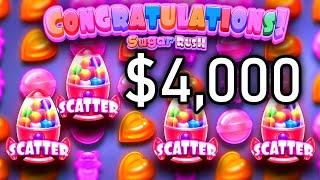 $4,000 SUGAR RUSH BONUS BUYS - CHALLENGE