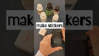 Make stickers with thermal printer