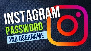 How To Find Instagram Password And Username