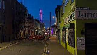 Back Streets of Blackpool at Dusk