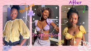 Elevated Basics: DIY Ruched Puff Sleeve Crop Top | Anette Aguirre Inspired"