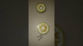 how to draw realistic lemon easy ... realistic drawing..#art #realistic #viralvideo #lemon